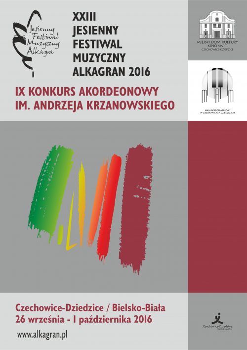 Plakat wydarzenia „Jesienny Festiwal Muzyczny Alkagran”.