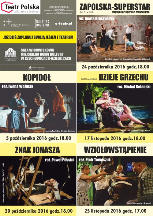 Plakat wydarzenia „Teatr Polska”.