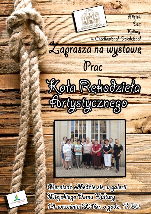 Plakat wydarzenia „Wystawa”.