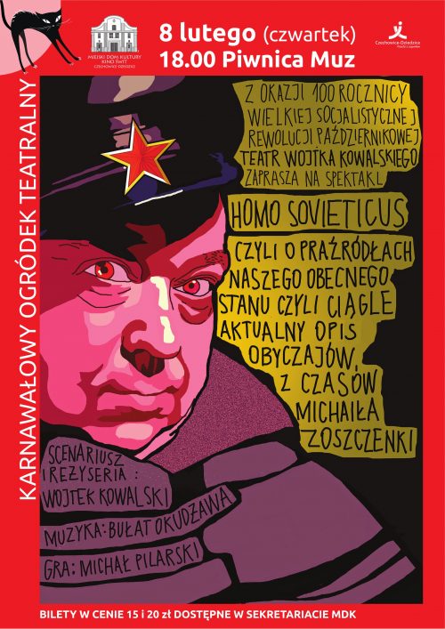 Plakat wydarzenia „HOMOS OVIETICUS czyli o praźródłach....”.