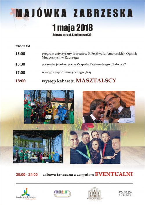 Plakat wydarzenia „Majówka zabrzeska”.