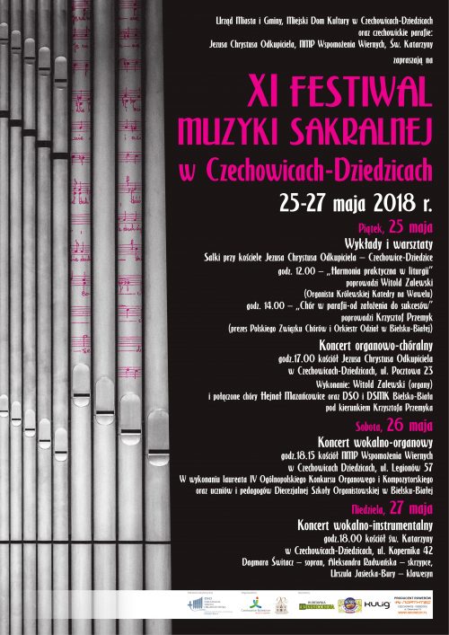 Plakat wydarzenia „XI Festiwal Muzyki Sakralnej”.