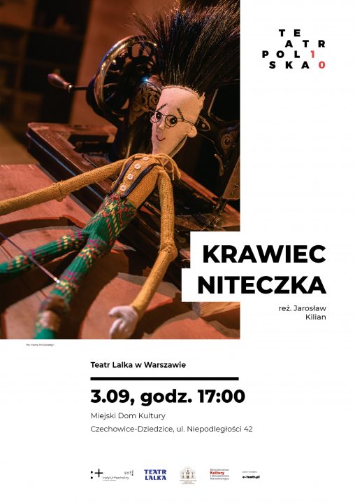 Plakat wydarzenia „Krawiec Niteczka”.
