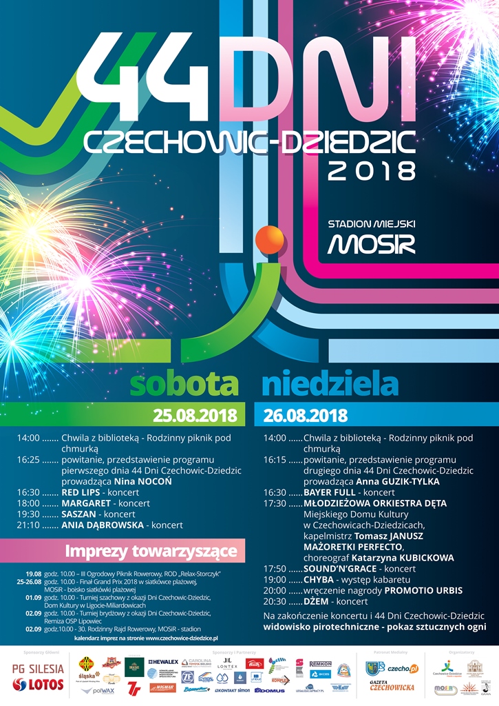Plakat wydarzenia „44. Dni Czechowic-Dziedzic”.