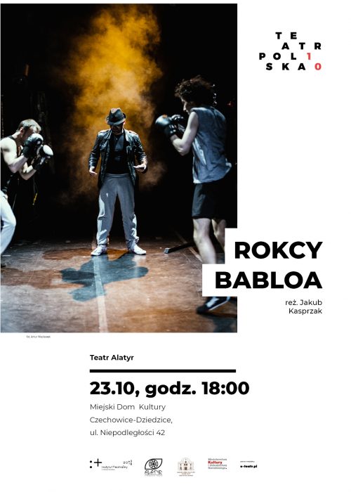 Plakat wydarzenia „Rokcy Babloa”.