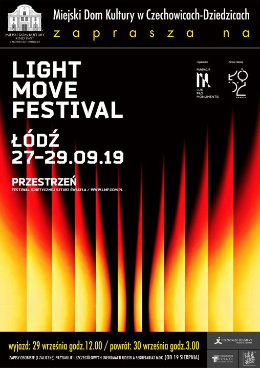 Plakat wydarzenia „Wyjazd na festiwal”.