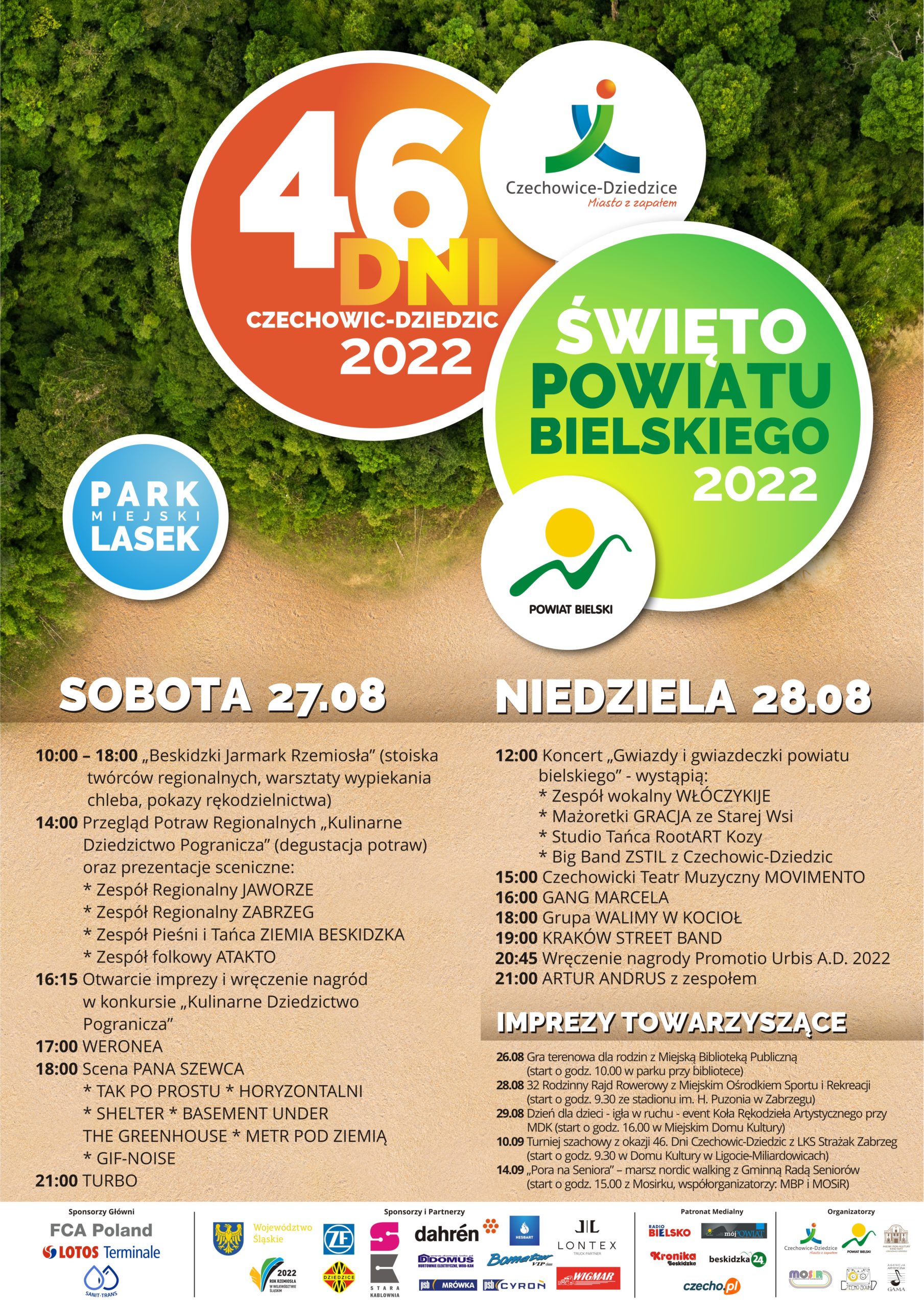 Plakat wydarzenia „46. Dni Czechowic-Dziedzic”.