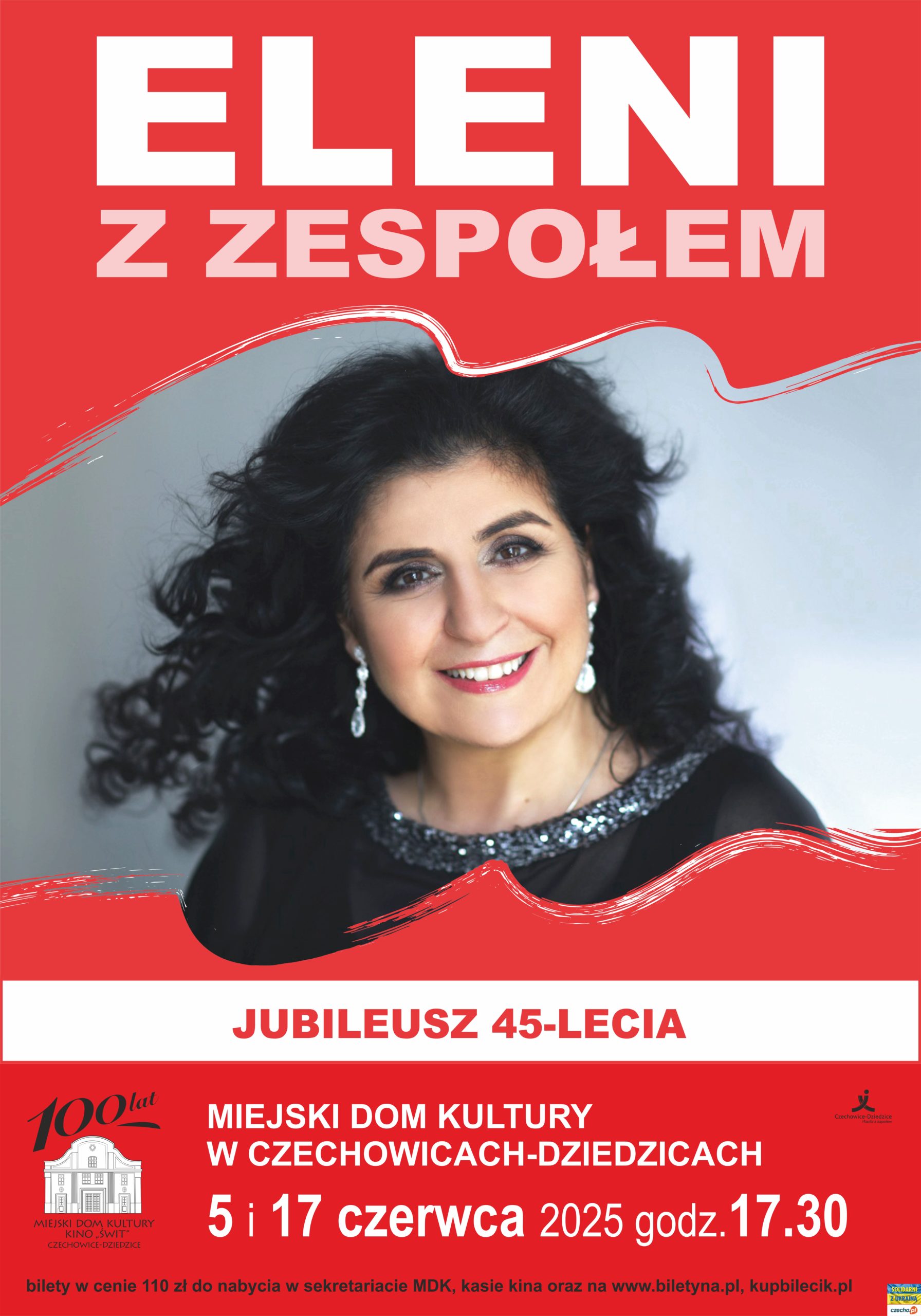 Plakat wydarzenia „Eleni z zespołem”.