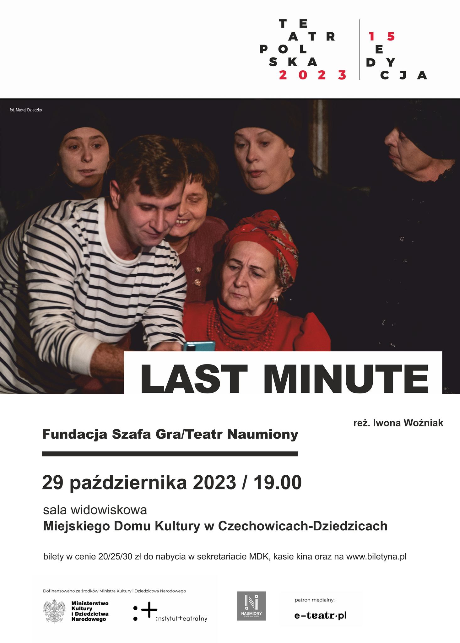 Plakat wydarzenia „LAST MINUTE”.