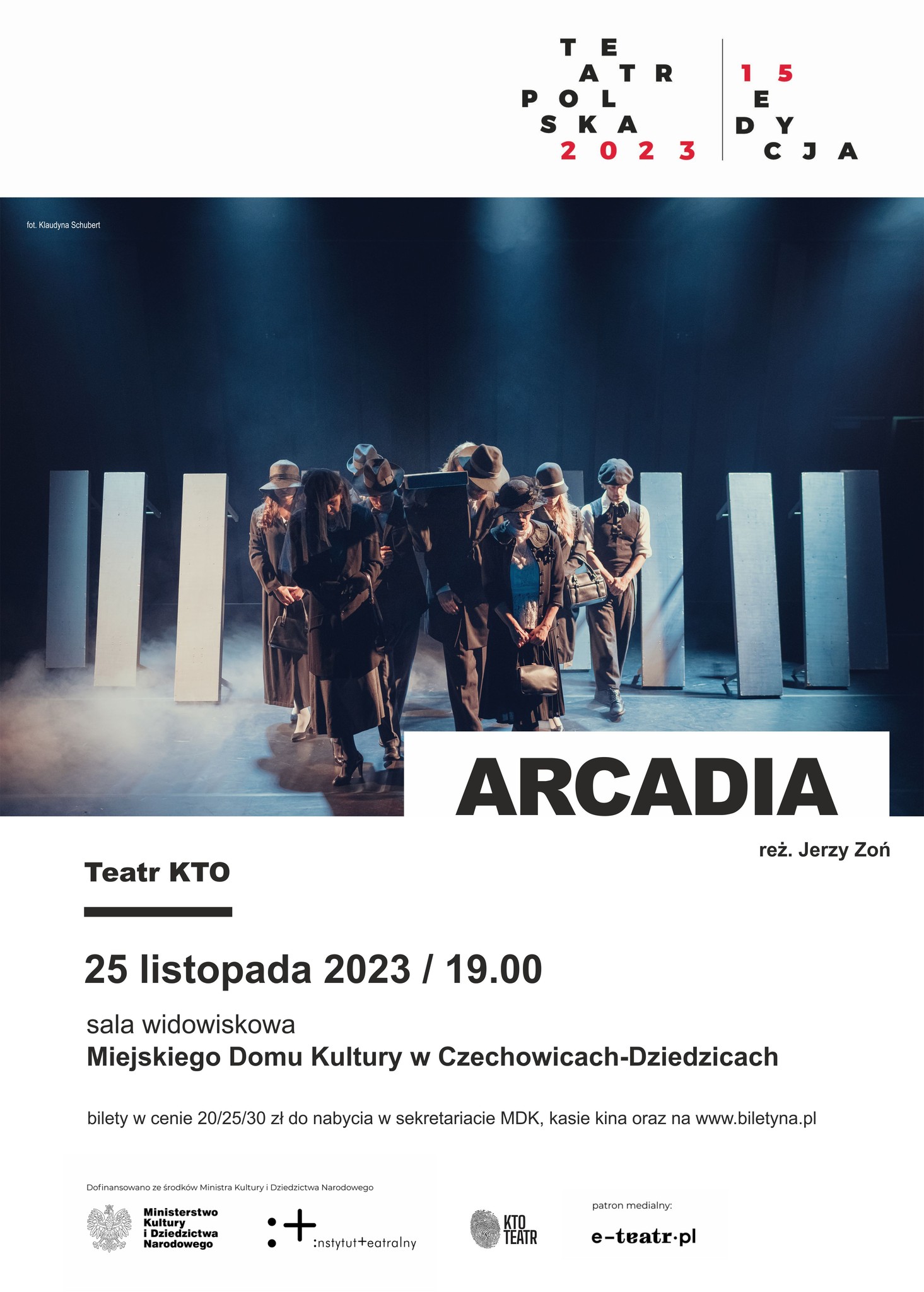 Plakat wydarzenia „Arcadia”.