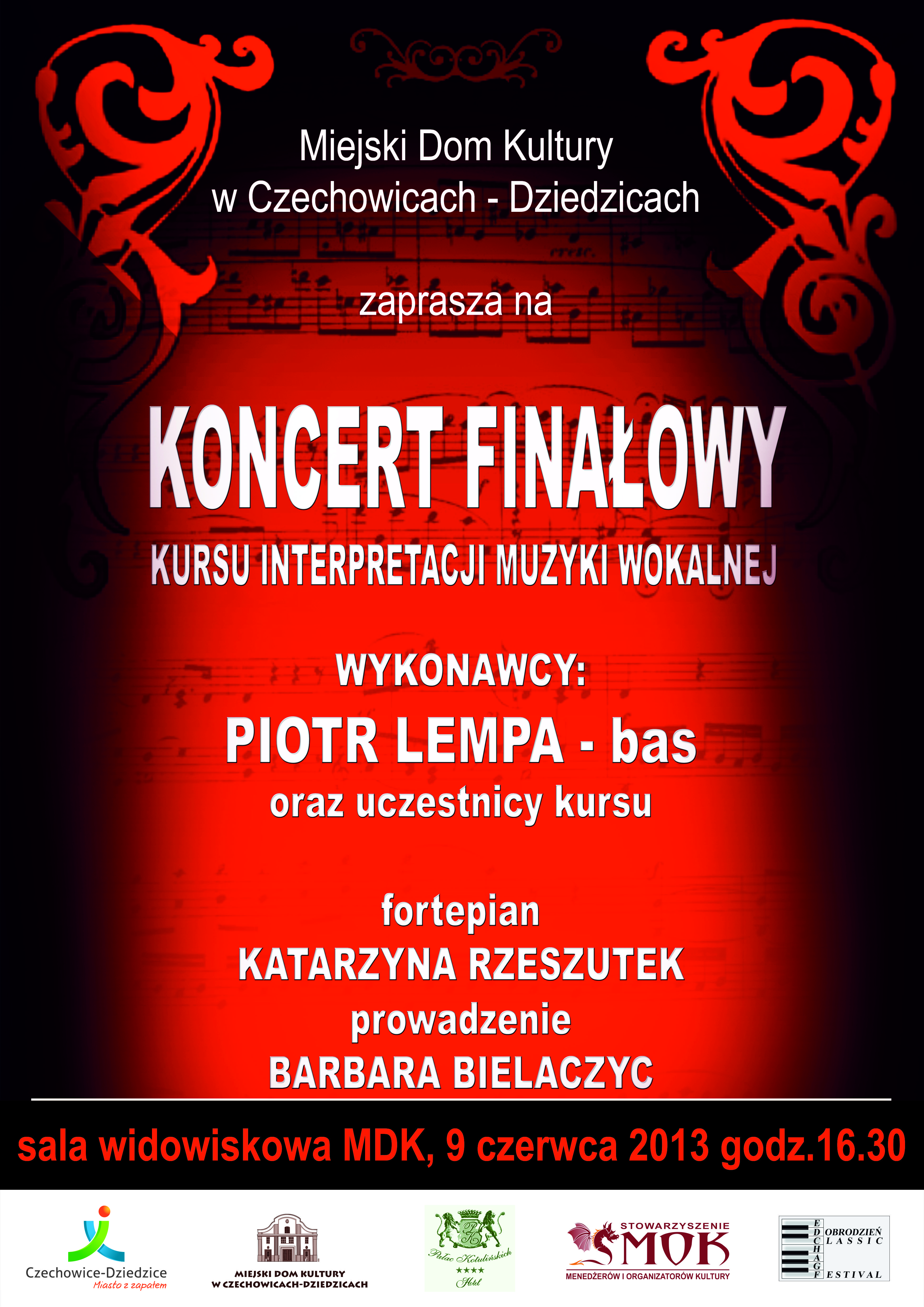 Plakat wydarzenia „Koncert finałowy”.