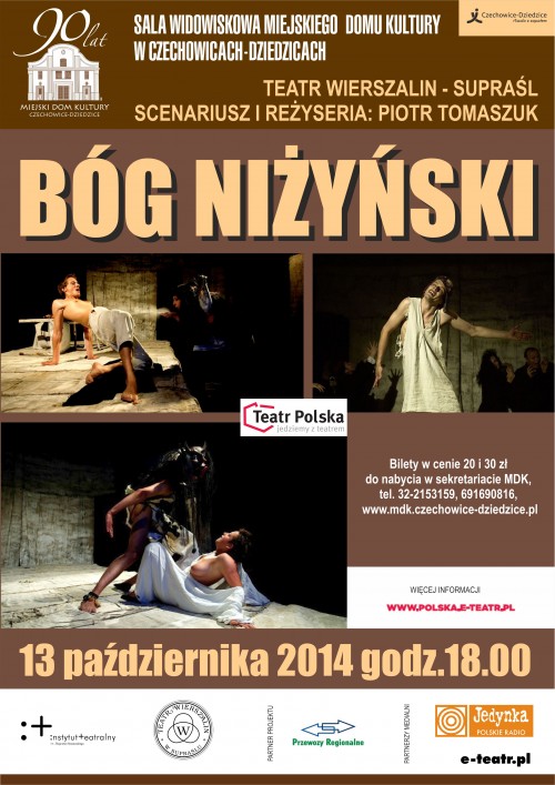 Plakat wydarzenia „Bóg Niżyński”.
