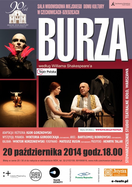 Plakat wydarzenia „Burza”.
