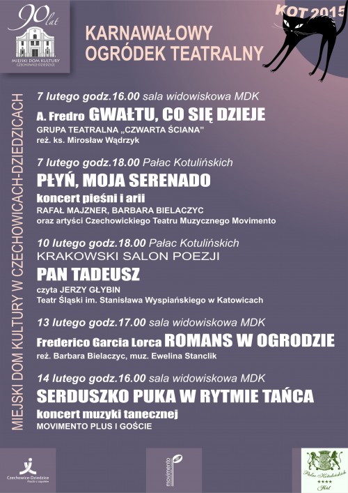 Plakat wydarzenia „KOT 2015”.