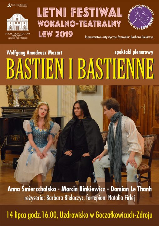 Plakat wydarzenia „Bastien i Bastienne”.