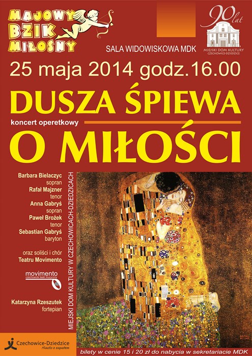 Plakat wydarzenia „Koncert operetkowy”.