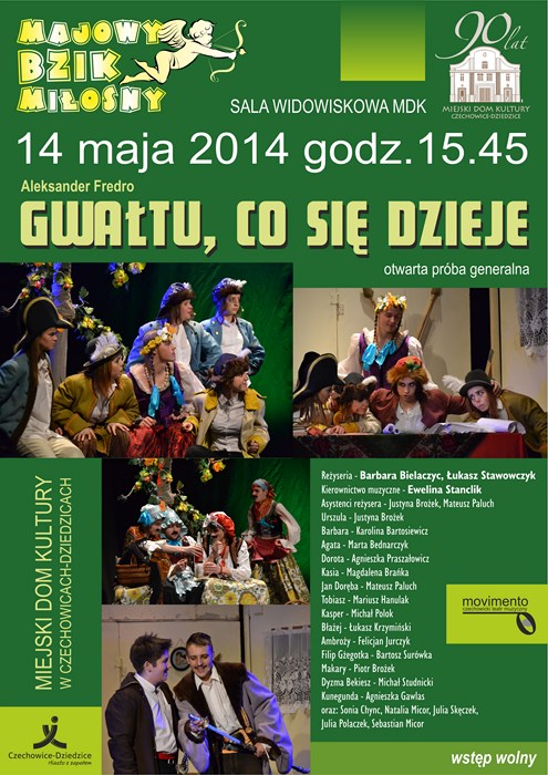 Plakat wydarzenia „Gwałtu, co się dzieje!”.