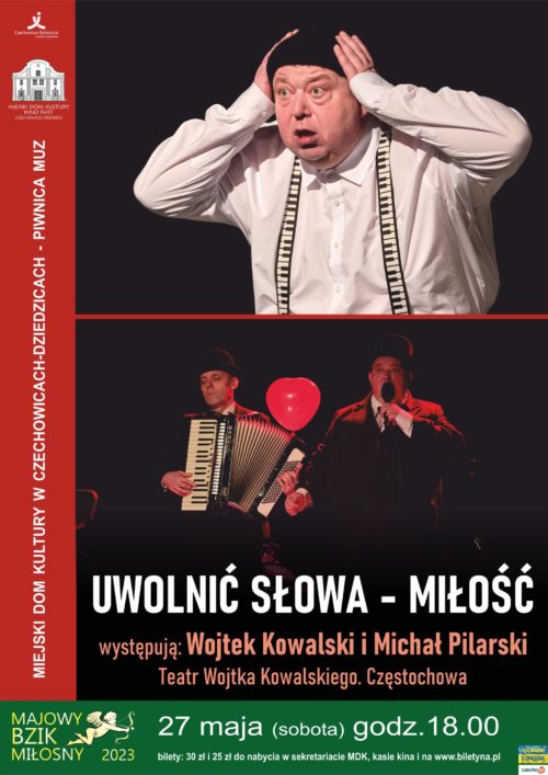 Plakat wydarzenia „Uwolnić słowa – MIŁOŚĆ”.