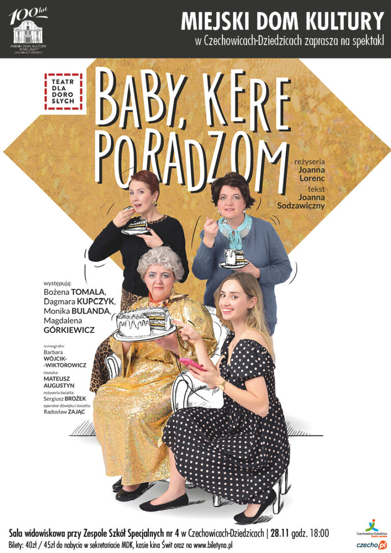 Plakat wydarzenia „Baby, kere poradzom”.
