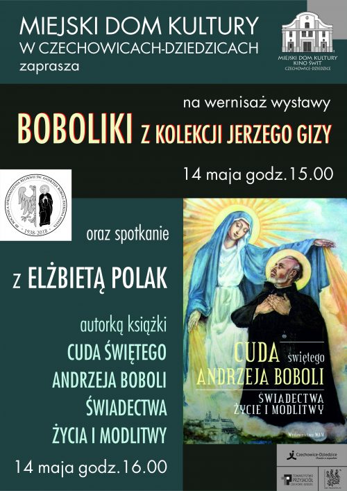 Plakat wydarzenia „Boboliki Jerzego Gizy - wystawa”.