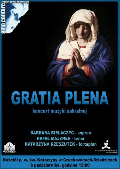 Plakat wydarzenia „Koncert muzyki sakralnej”.