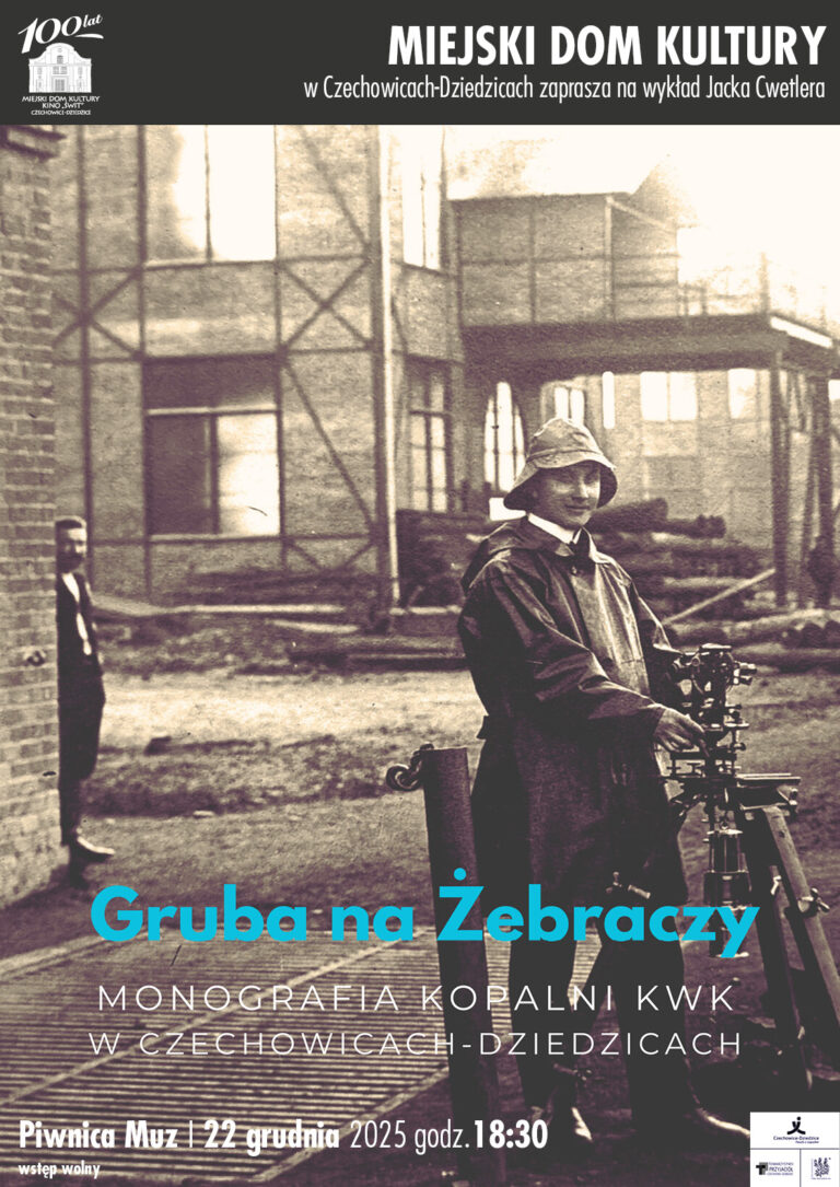 Plakat wydarzenia „Gruba na Żebraczy”.