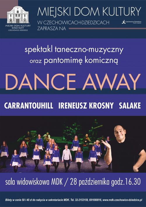 Plakat wydarzenia „Dance Away”.