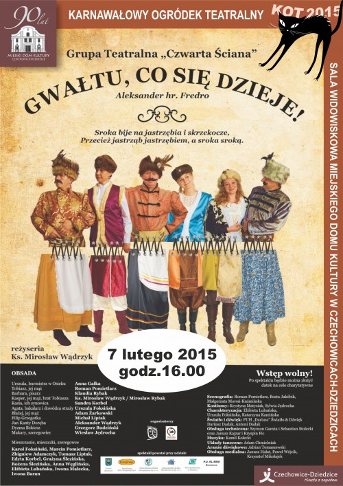 Plakat wydarzenia „Gwałtu, co się dzieje!”.