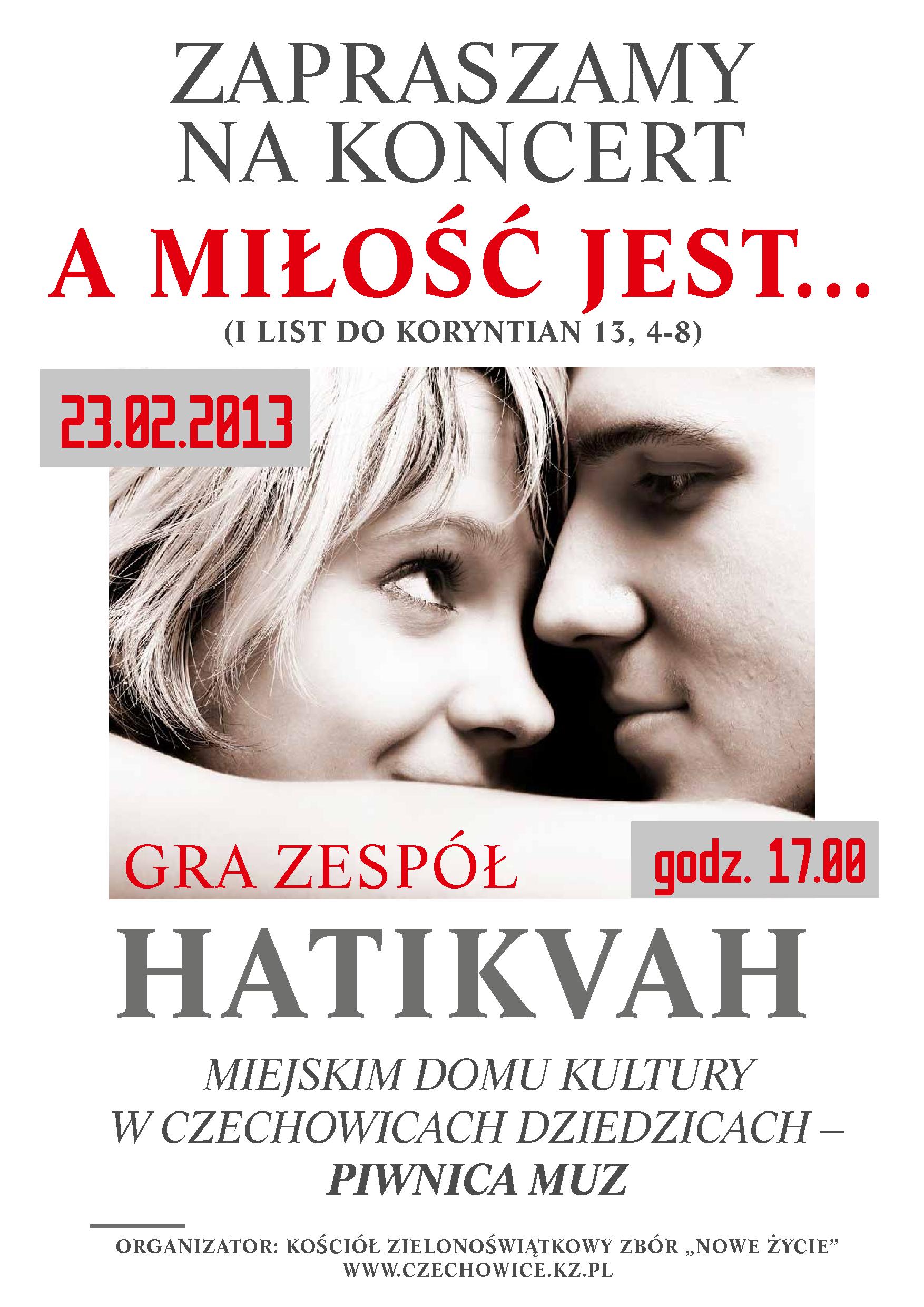 Plakat wydarzenia „"a miłość jest..."”.