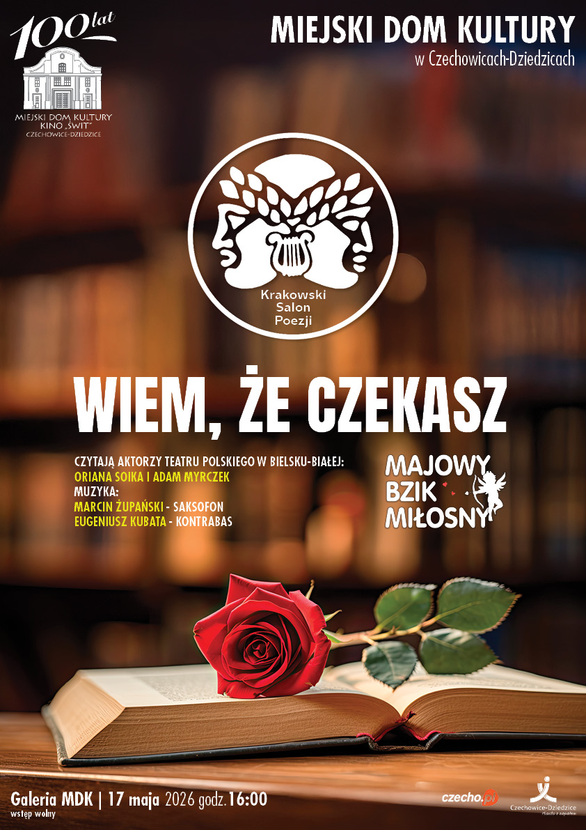 Plakat wydarzenia „Wiem, że czekasz”.