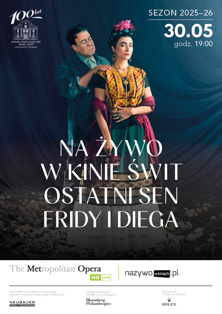 Plakat wydarzenia „THE MET: Ostatni sen Fridy i Diega. Gabriela Lena Frank”.