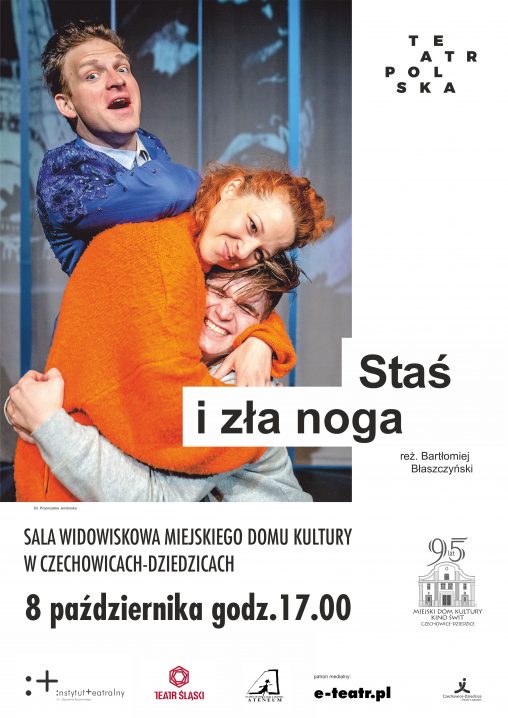 Plakat wydarzenia „Staś i Zła Noga”.