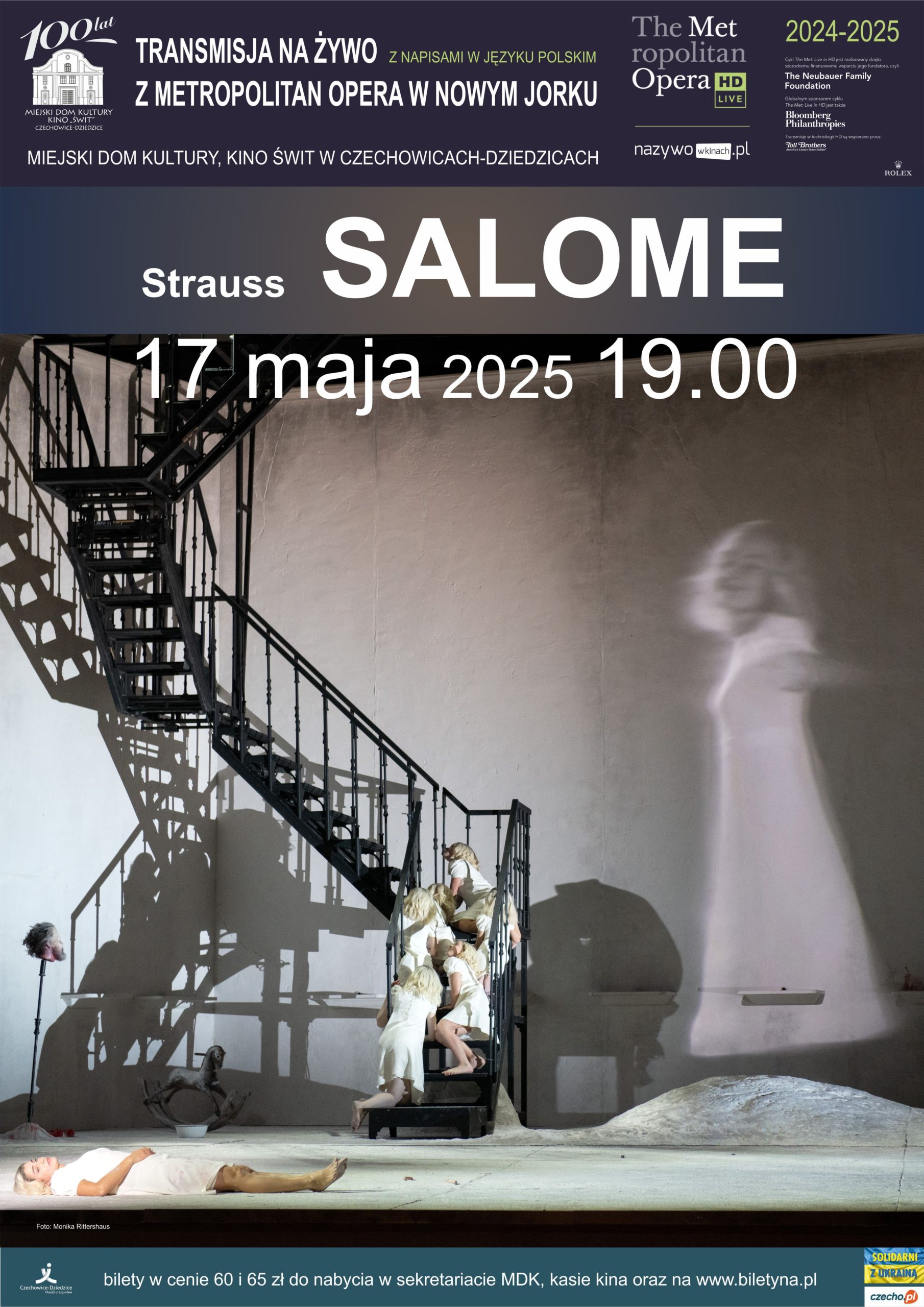 Plakat wydarzenia „METROPOLITAN OPERA: Salome”.