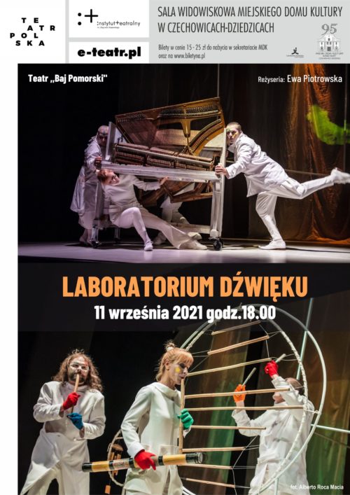 Plakat wydarzenia „Laboratorium dźwięku”.
