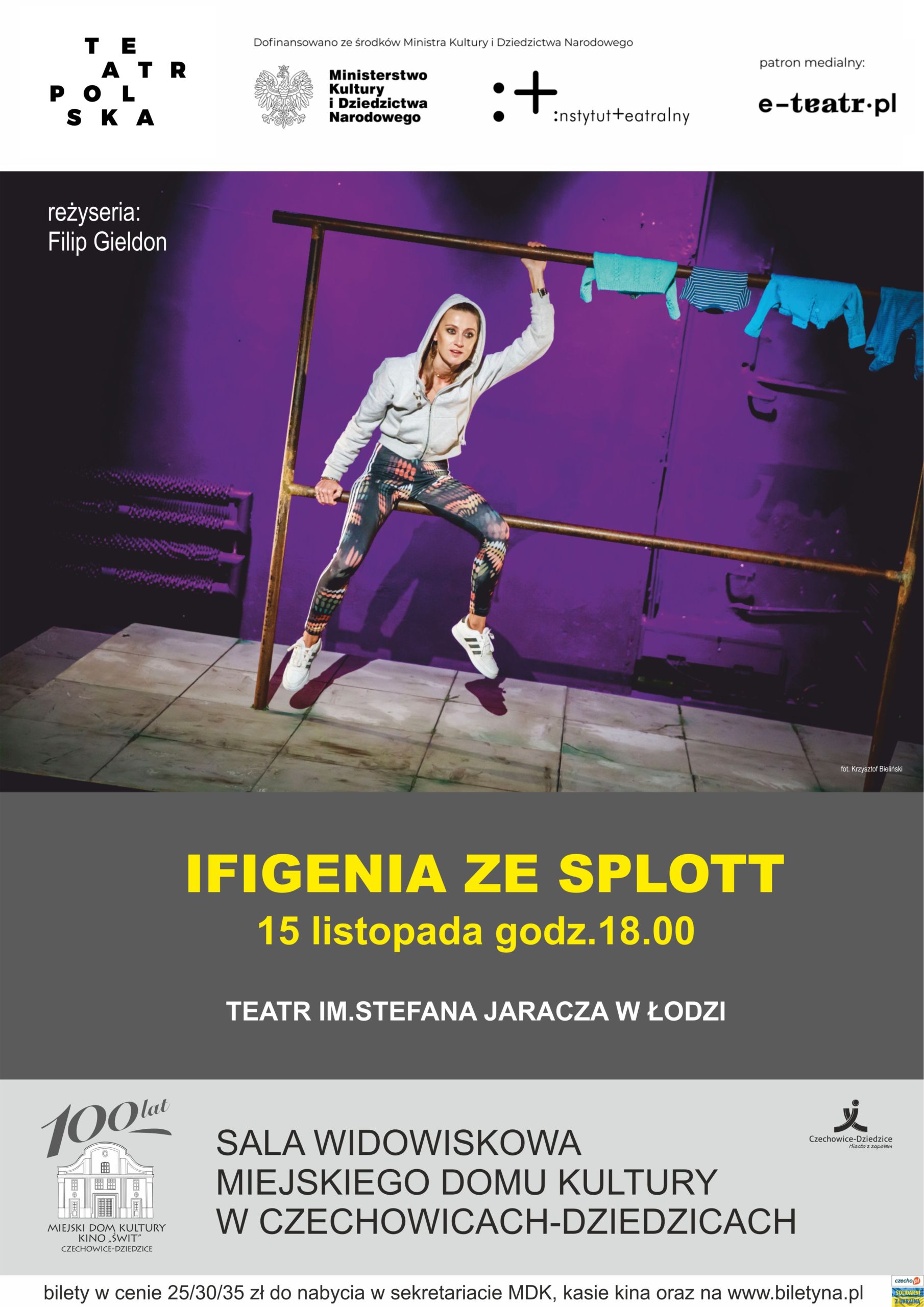 Plakat wydarzenia „Ifigenia ze Splott”.