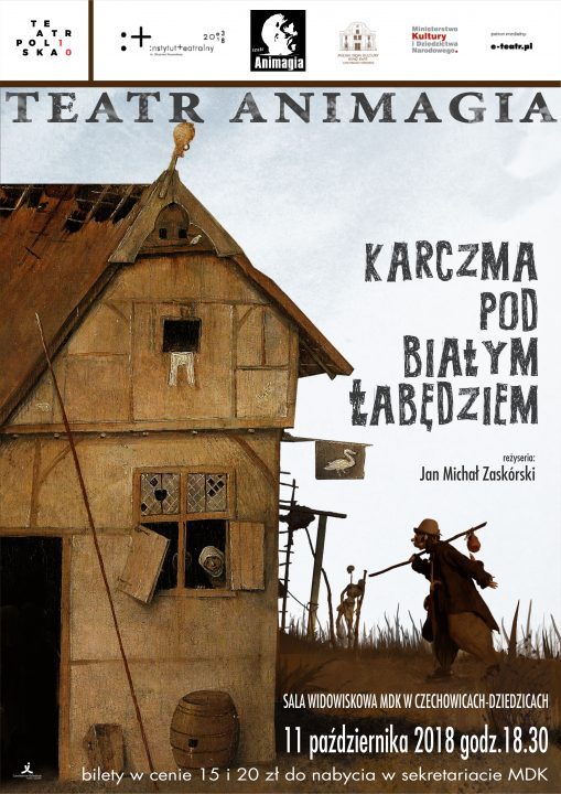 Plakat wydarzenia „Karczma Pod Białym Łabędziem”.