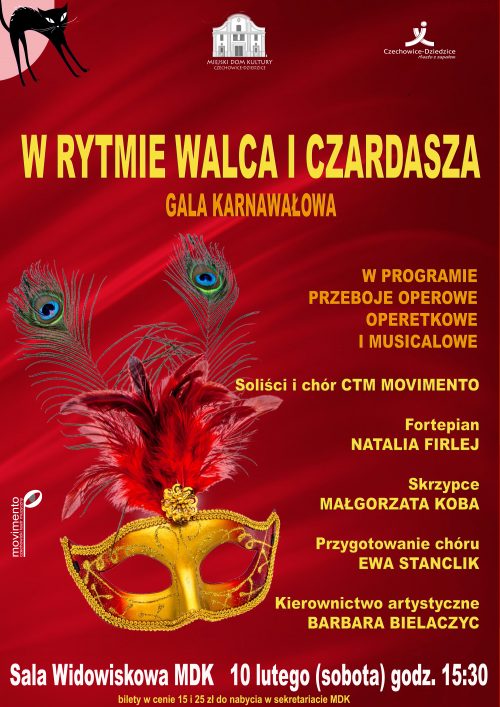 Plakat wydarzenia „W rytmie walca i czardasza”.
