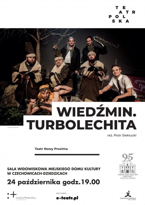 Plakat wydarzenia „Wiedźmin. Turbolechita.”.