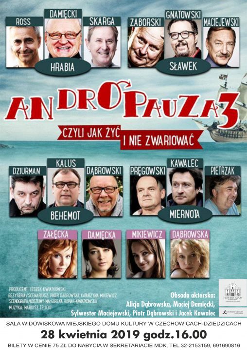 Plakat wydarzenia „Andropauza 3”.