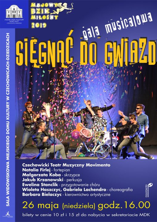 Plakat wydarzenia „Gala musicalowa”.