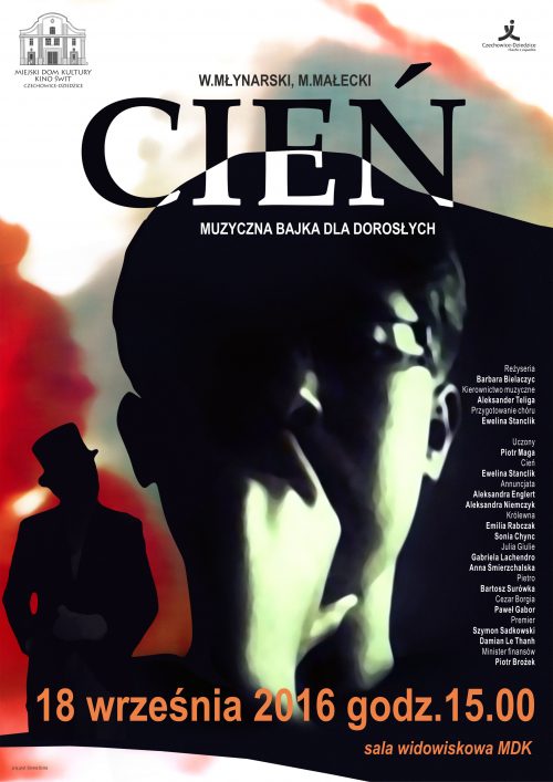 Plakat wydarzenia „Cień”.
