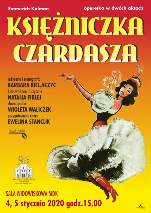 Plakat wydarzenia „Księżniczka czardasza”.