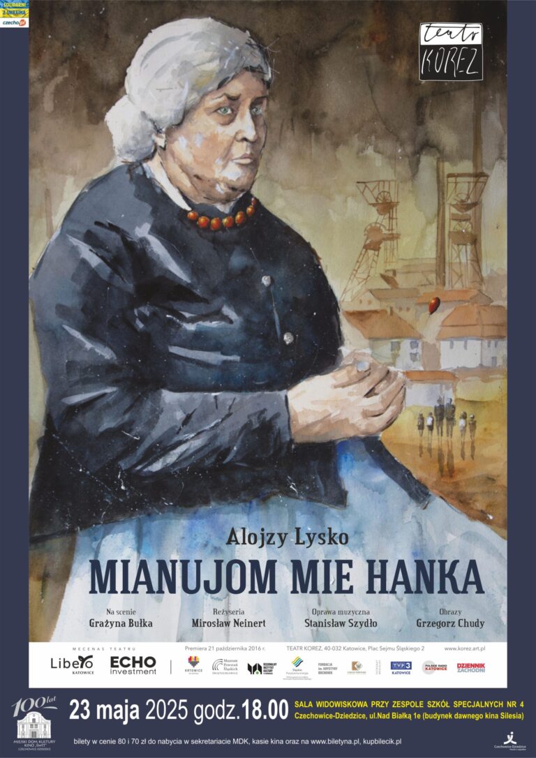 Plakat wydarzenia „Mianujom mie Hanka”.