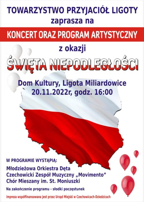 Plakat wydarzenia „Koncert”.
