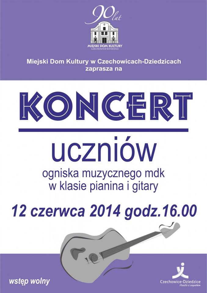 Plakat wydarzenia „Koncert”.