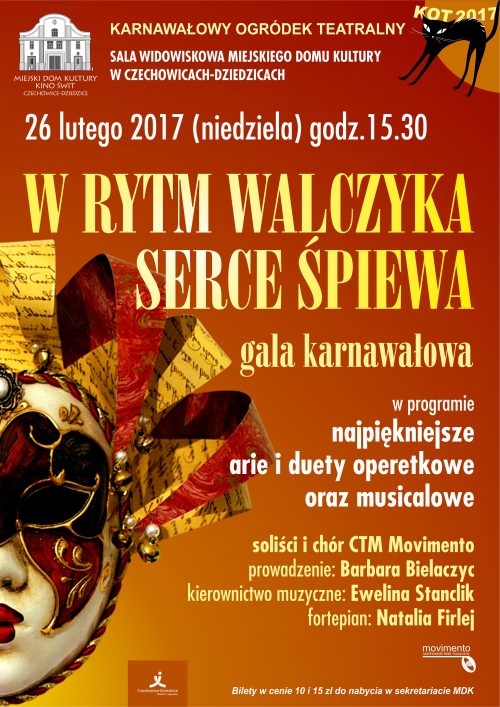 Plakat wydarzenia „W rytm walczyka serce śpiewa”.