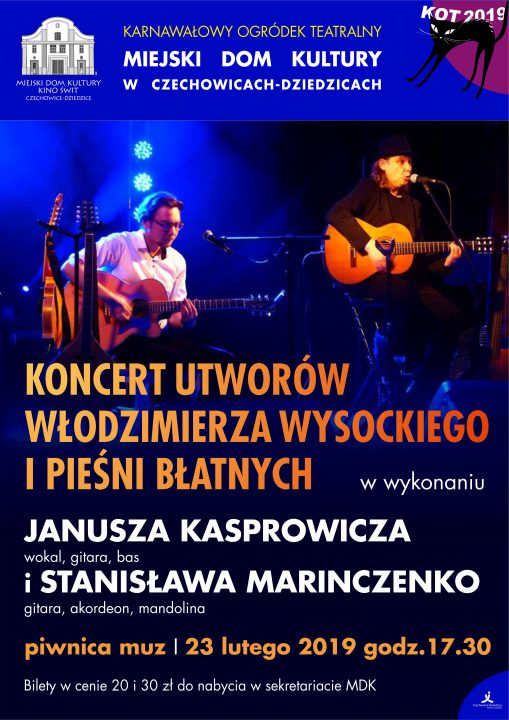 Plakat wydarzenia „Koncert”.