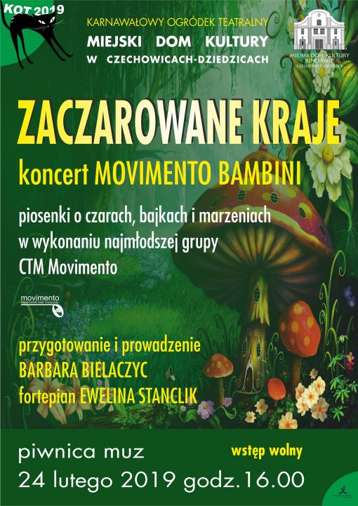 Plakat wydarzenia „Zaczarowane kraje”.