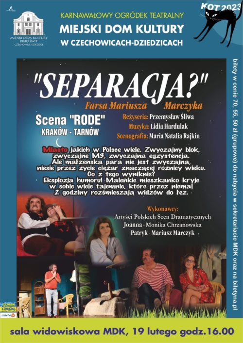 Plakat wydarzenia „Spektakl”.