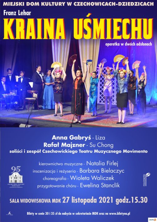 Plakat wydarzenia „Kraina uśmiechu”.